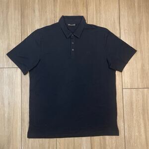 TravisMathew Polo Shirt Mens XL Black Performance Golf Stretch Casual Logo